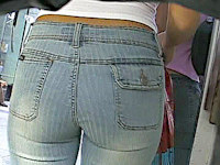 Two firm butts are always better than just one! And when those butts are in tight girls jeans, it becomes even more cool
